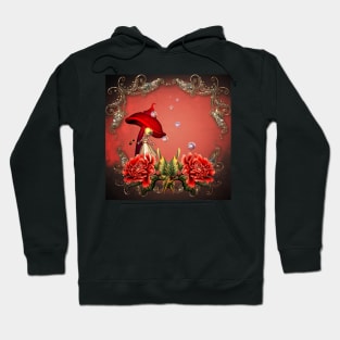 Cute fairy with wonderful flowers Hoodie